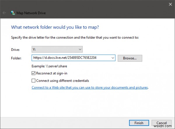 วิธีแมป OneDrive เป็น Network Drive ใน Windows 11/10 