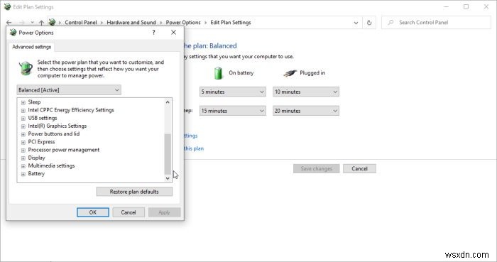 วิธีลบแผนการใช้พลังงานใน Windows 11/10 