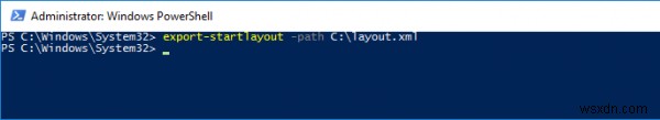 วิธีการนำเข้าส่งออกเค้าโครงเมนูเริ่มใน Windows 11/10 โดยใช้ PowerShell 