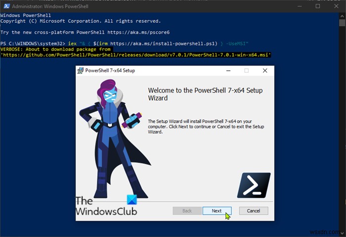 วิธีการติดตั้ง PowerShell 7.0 บน Windows 10 