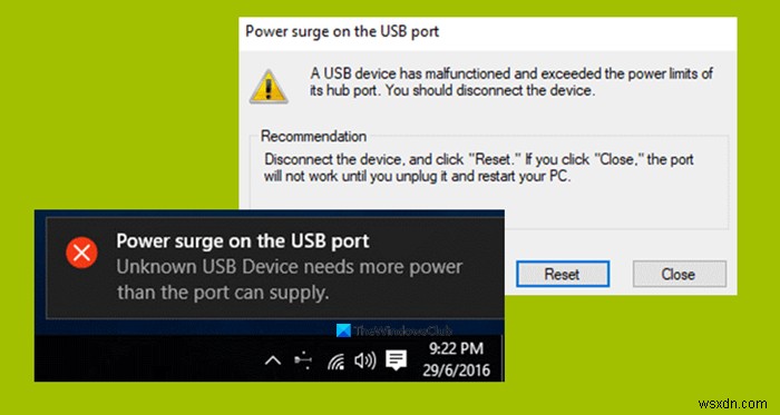 แก้ไขข้อผิดพลาดของพอร์ต USB ใน Windows 11/10 