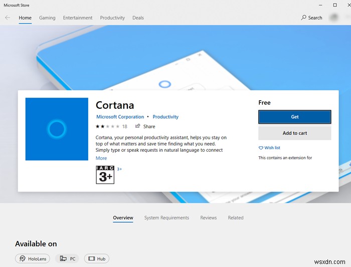 แก้ไข:Cortana ไม่พร้อมใช้งานใน Windows 10 