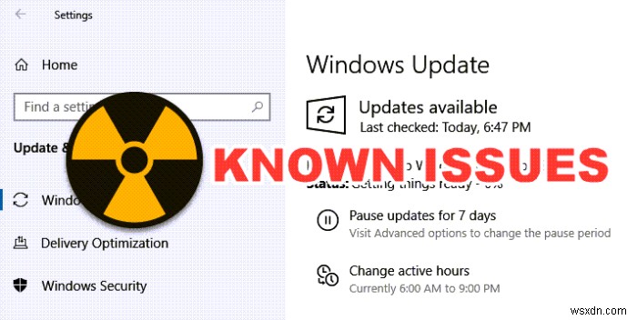 คุณอาจประสบปัญหาเหล่านี้หากคุณติดตั้ง Windows 10 เวอร์ชัน 2004 