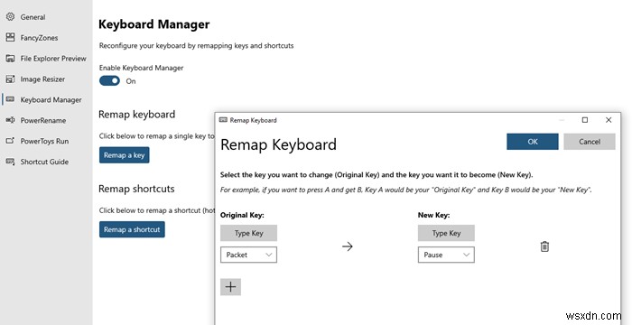 วิธีใช้ PowerToys Run และ Keyboard Manager PowerToy 