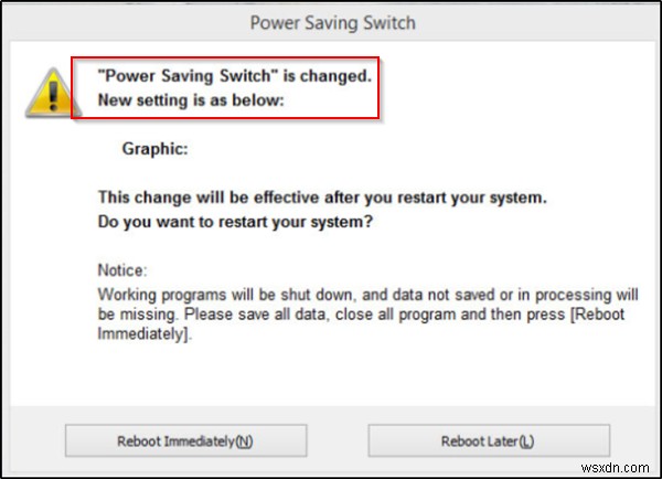 สวิตช์ประหยัดพลังงานมีการเปลี่ยนแปลงใน Windows 11/10 