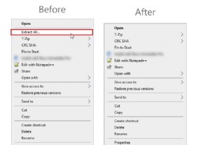 วิธีเพิ่มหรือลบ Extract All จากเมนูบริบทสำหรับไฟล์ ZIP 