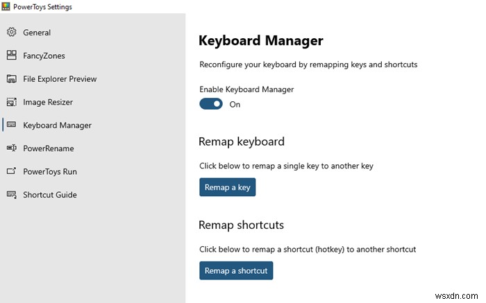วิธีใช้ PowerToys Run และ Keyboard Manager PowerToy 