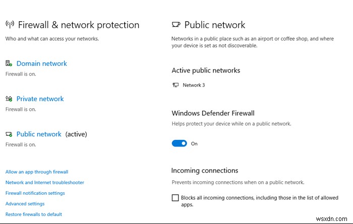การตั้งค่าความปลอดภัยของ Windows ใน Windows 10 