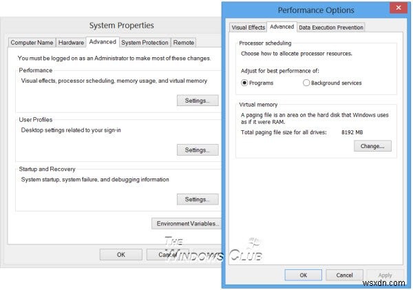 กำหนดค่า Processor Scheduling เพื่อประสิทธิภาพที่ดีขึ้นใน Windows 11/10 