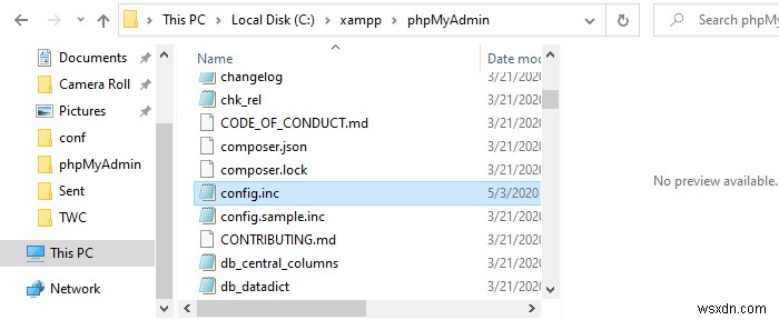 วิธีเปลี่ยนรหัสผ่าน phpMyAdmin บน XAMPP 