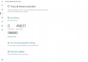 จัดการรายการกักกันและการยกเว้นใน Windows Defender Security Center 