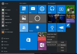 เค้าโครงเมนูเริ่มแบบกำหนดเองจะหายไปหลังจากอัปเกรด Windows 10 