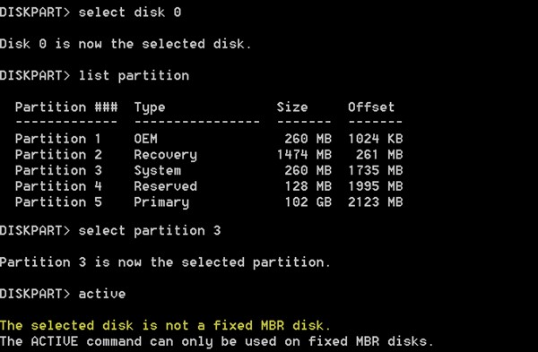 ดิสก์ที่เลือกไม่ใช่ข้อความดิสก์ MBR คงที่ใน Windows 11/10 