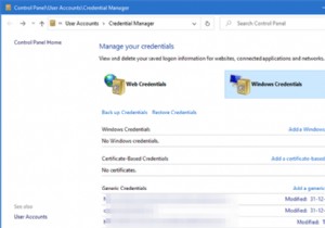 วิธีเปิดและใช้ Windows Credential Manager ใน Windows 11/10 