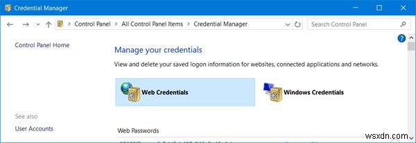 วิธีเปิดและใช้ Windows Credential Manager ใน Windows 11/10 