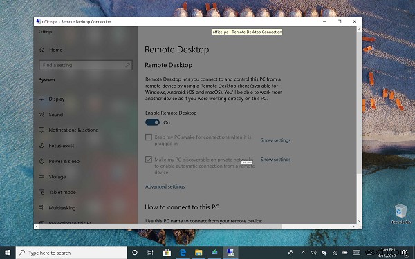 วิธีใช้ Windows 10 Remote Desktop ใน Windows Home (RDP) 