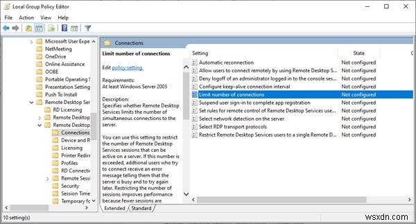 วิธีเพิ่มจำนวนการเชื่อมต่อเดสก์ท็อประยะไกลใน Windows 11/10 