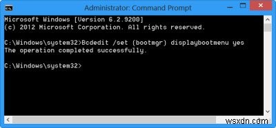 บูตเข้าสู่ Boot Manager รุ่นเก่าและแสดงการตั้งค่าการเริ่มต้นใน Windows 11/10 