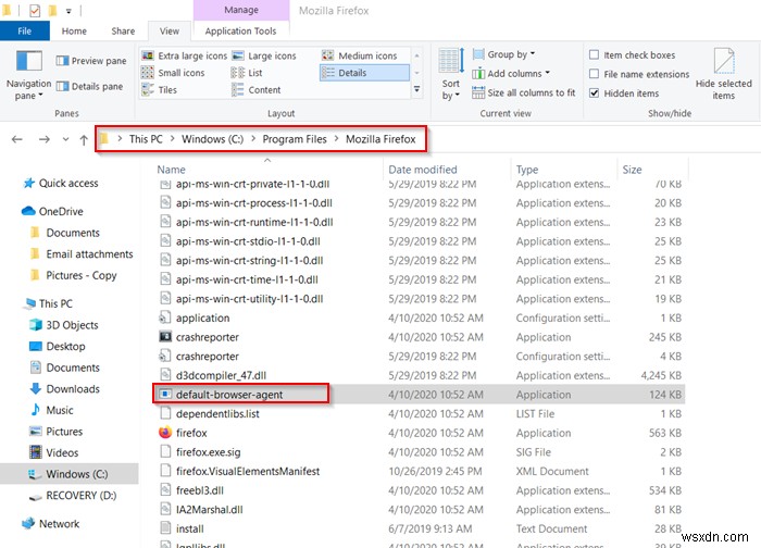 Firefox Default Browser Agent ใน Windows 11/10 คืออะไร? 