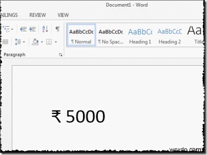 สัญลักษณ์สกุลเงินรูปีอินเดีย:วิธีใช้แป้นพิมพ์ลัดใน Windows 11/10 
