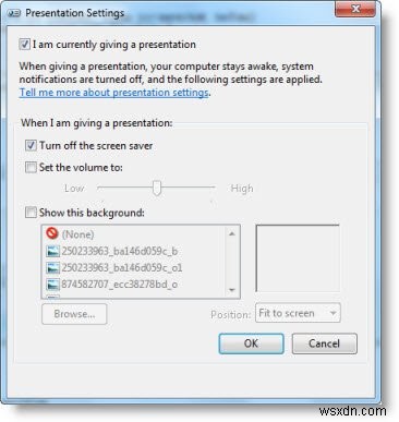 ป้องกันไม่ให้แล็ปท็อปเข้าสู่โหมดสลีประหว่างการนำเสนอโดยใช้การตั้งค่าการนำเสนอใน Windows 10 