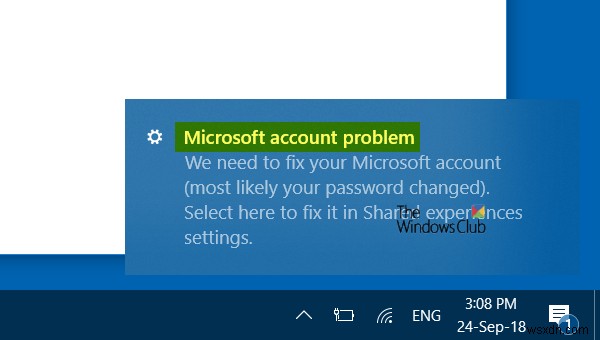 ปัญหาบัญชี Microsoft เราต้องการให้คุณแก้ไขบัญชี Microsoft ของคุณ 