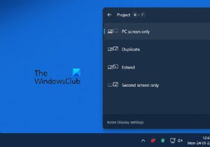 วิธีฉายหน้าจอแล็ปท็อปไปยังหน้าจอภายนอกใน Windows 11/10 