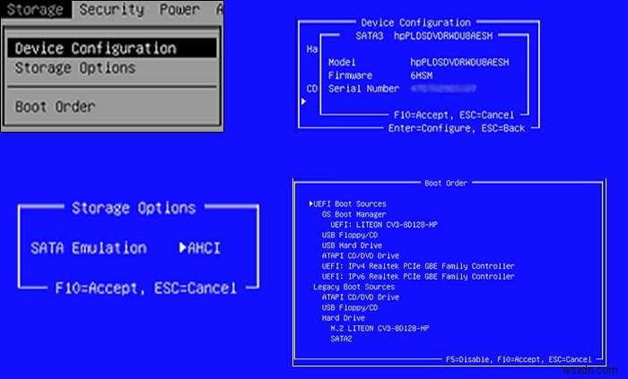 โปรดเลือกอุปกรณ์สำหรับบู๊ต – UEFI Boot Sources 