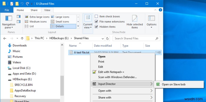 วิธีใช้ Input Director บน Windows 10 เพื่อคัดลอกเอกสารระหว่างคอมพิวเตอร์ 