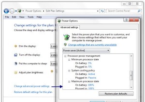 จัดการการใช้โปรเซสเซอร์เพื่อการจัดการพลังงานที่เหมาะสมใน Windows 11/10 