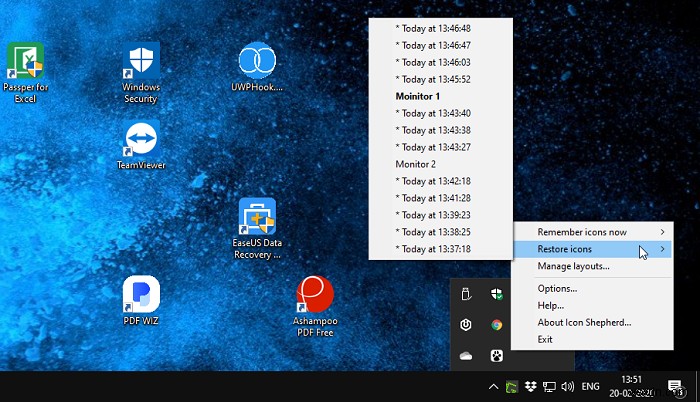 วิธีป้องกันไม่ให้ไอคอนเดสก์ท็อปเคลื่อนที่เมื่อทำการปลดล็อก – Windows 10 