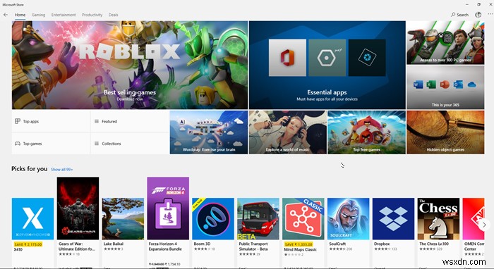 คู่มือเริ่มต้นใช้งานด่วนของ Microsoft Store สำหรับจัดการแอพและเกม Windows 10 