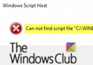 ไม่พบข้อผิดพลาดของไฟล์สคริปต์ run.vbs เมื่อเข้าสู่ระบบใน Windows 10 