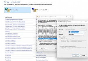 ค้นหา เพิ่ม ลบ แก้ไข สำรองข้อมูล กู้คืนชื่อผู้ใช้และรหัสผ่านที่จัดเก็บใน Windows 11/10 
