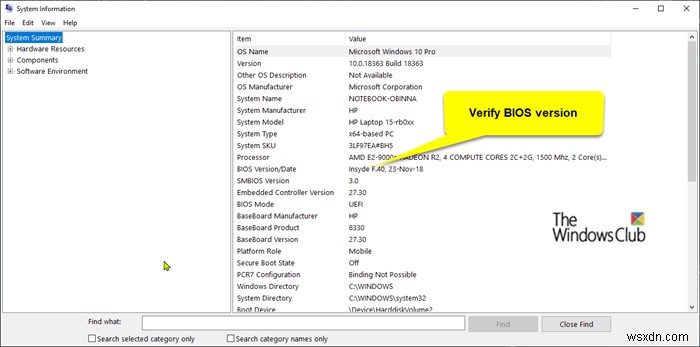 ไม่ได้ติดตั้งการอัปเดต BIOS ของ Dell – ตรวจไม่พบการตั้งค่าความปลอดภัยของคุณ 