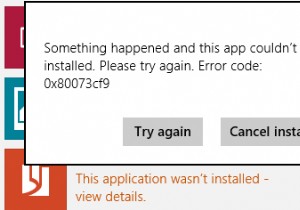 ข้อผิดพลาด 0x80073cf9 ขณะติดตั้งแอพจาก Windows Store ใน Windows 10 