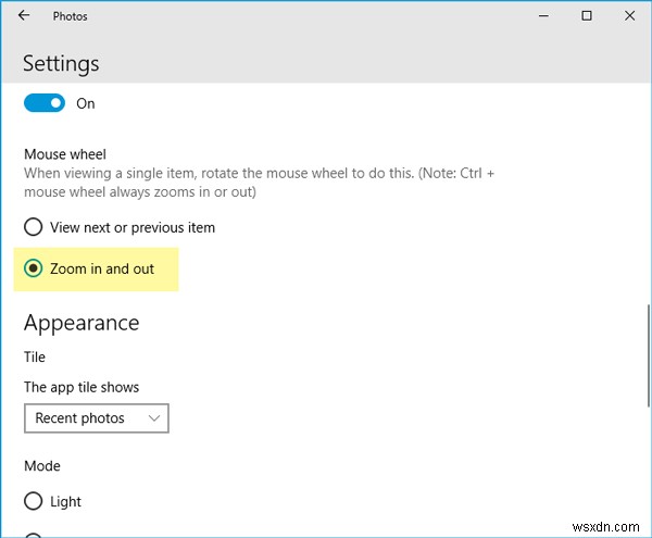 วิธีซูมเข้าหรือซูมออกโดยใช้ล้อเลื่อนของเมาส์ในแอพรูปภาพใน Windows 11/10 