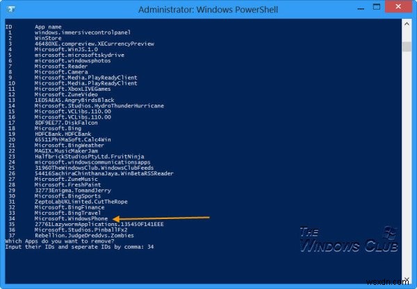 ลบหรือถอนการติดตั้งแอพ Windows Store ทั้งหมดโดยใช้สคริปต์ PowerShell 