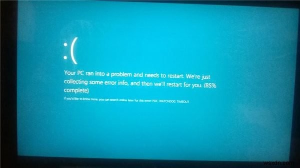 แก้ไขข้อผิดพลาดหน้าจอสีน้ำเงิน PDC WATCHDOG TIMEOUT ใน Windows 11/10 