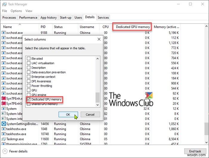 ตัวนับหน่วยความจำกระบวนการ GPU รายงานค่าที่ไม่ถูกต้องใน Windows 