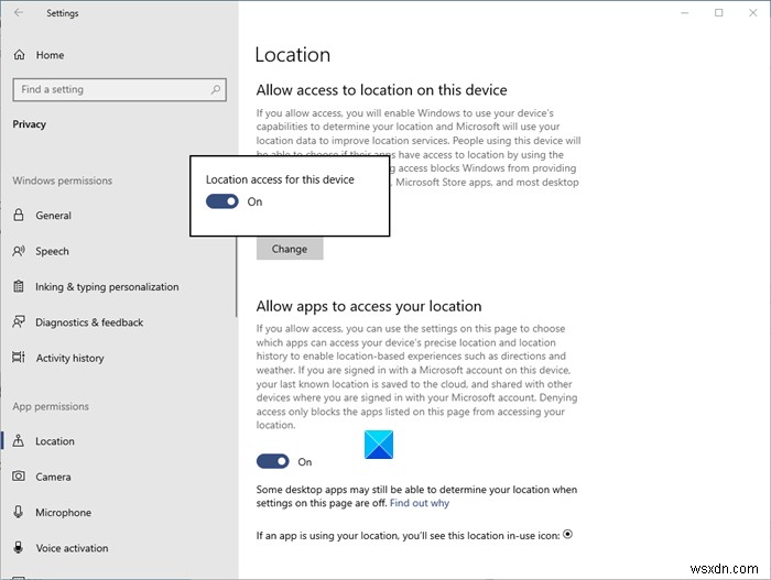 มีการเข้าถึงตำแหน่งของคุณเมื่อเร็วๆ นี้หรือกำลังใช้งานอยู่ใน Windows 11/10 