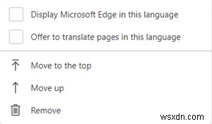 ปิดใช้งานหรือเปิดใช้งานการแปลภาษาของเว็บไซต์ เพิ่มหรือเปลี่ยนภาษาที่แสดงใน Microsoft Edge 