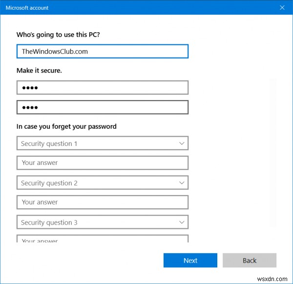 วิธีเปิดหรือปิดคำถามเพื่อความปลอดภัยใน Windows 11/10 โดยใช้ Registry หรือ Group Policy 