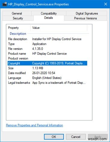 คำเตือนป๊อปอัป HP Display Control Service นี้คืออะไร 