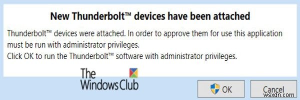 ซอฟต์แวร์ Thunderbolt Dock หยุดทำงานบน Windows 11/10 