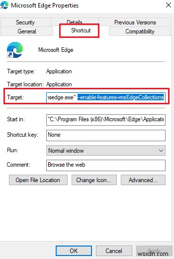 วิธีเปิดใช้งานคุณสมบัติคอลเลกชันในเบราว์เซอร์ Microsoft Edge 