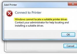 Windows ไม่พบไดรเวอร์การพิมพ์ที่เหมาะสมใน Windows 11/10 