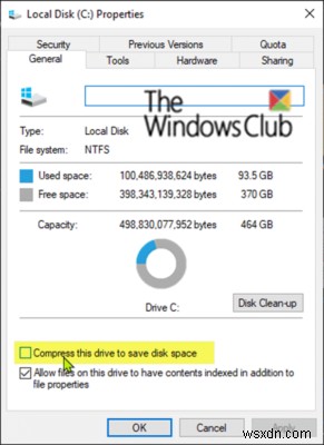 DISM ล้มเหลวโดยมีข้อผิดพลาด 112 เมื่อเปิดใช้งานการบีบอัด NTFS ใน WinPE 10 