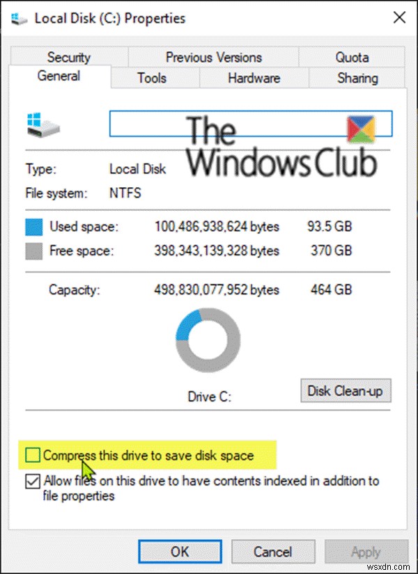 DISM ล้มเหลวโดยมีข้อผิดพลาด 112 เมื่อเปิดใช้งานการบีบอัด NTFS ใน WinPE 10 