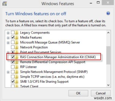 VPN ที่ใช้ CMAK ไม่ทำงานหลังจากอัปเกรด Windows 10 